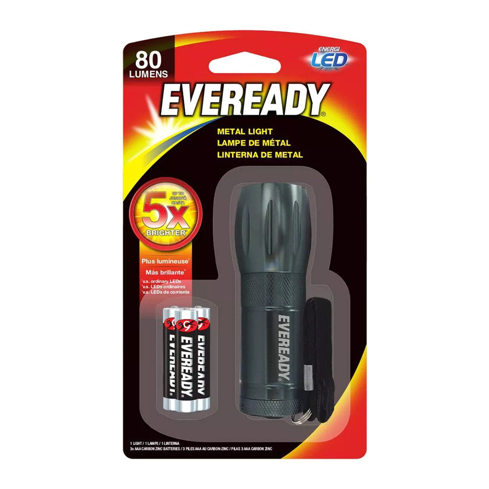 Eveready Compact LED Metal Flashlight, 1 Ea
